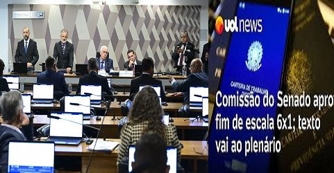CCJ do Senado aprova em caráter extraordinário fim da jornada 6 X 1