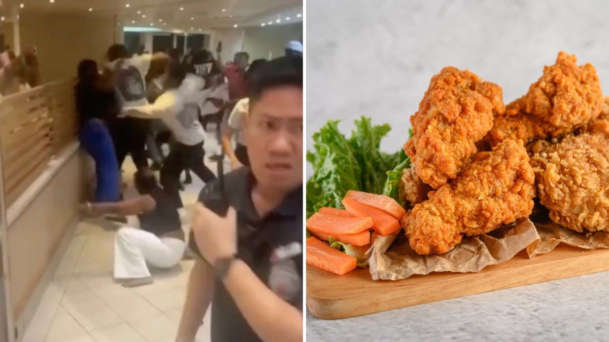 Briga em cruzeiro por 'frango empanado' é flagrada em vídeo