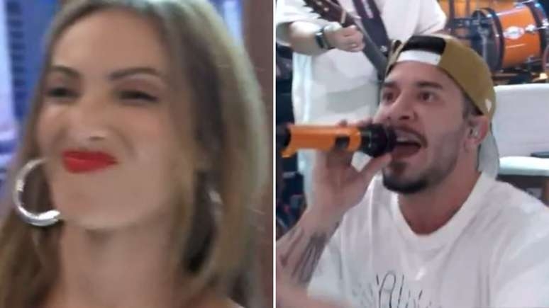 Ao vivo no 'Encontro', vocalista do Jeito Moleque comete gafe ao esquecer música