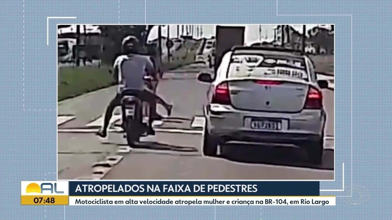 Mulher é atropelada com criança no colo em Rio Largo