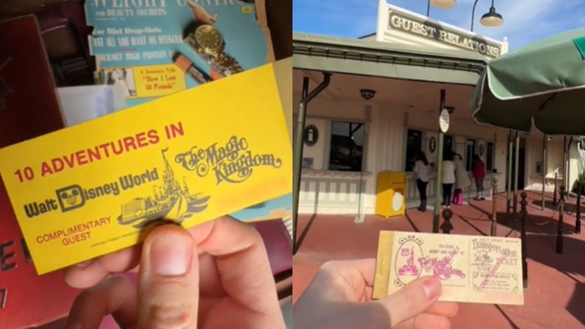 Homem surpreende ao entrar na Disney com ingresso de 1978