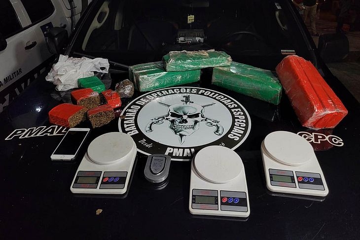 Jovem de 22 anos é preso com mais de 10kg de maconha, no Vergel do Lago