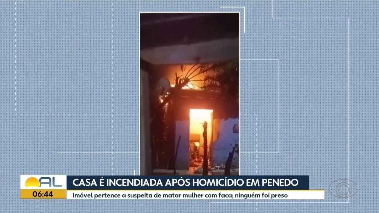 Mulher é morta a facadas e casa da suspeita pega fogo