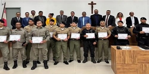 Vereador Denys Reis em decisão unanime prestou justa homenagem aos PMs do 11º BPM