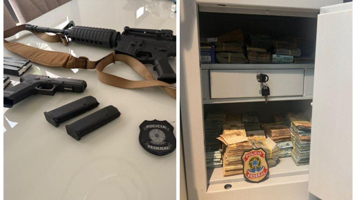 Fraude do INSS resulta em apreensão de armas e veículos luxuosos