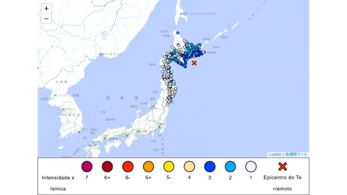 Terremoto atinge ilha de Hokkaido com magnitude 6,1