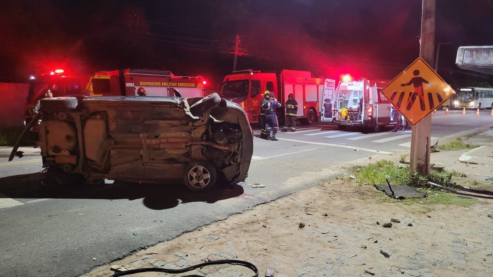 Acidente fatal no bairro da Pescaria em Maceió
