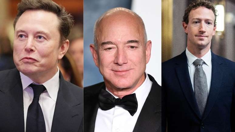 Musk, Bezos e Zuckerberg estão confirmados na posse de Trump