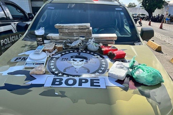 Em seis dias, mais de 13 kg de cocaína, maconha e crack são apreendidos em Alagoas