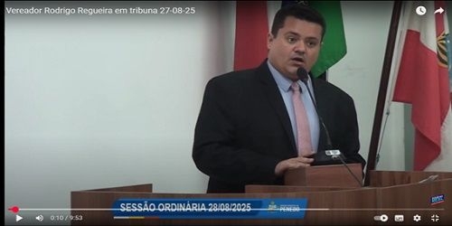 Vereador Rodrigo Regueira discorre sobre o Orla Livre da tribuna da CVP