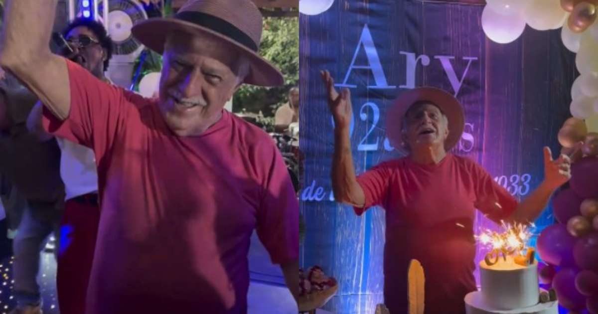 Ary Fontoura festeja 92 anos com amigos e famosos
