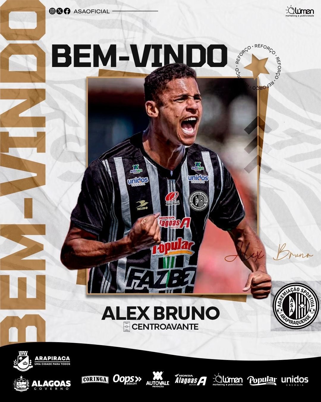 ASA contrata atacante brasileiro e zagueiro da base do Fluminense