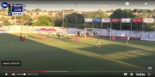 Penedense 3 X 0 Coruripe, e Alvirrubro vai à final da Copa Alagoas contra o CSE. Assista aqui melhores momentos da semi-final