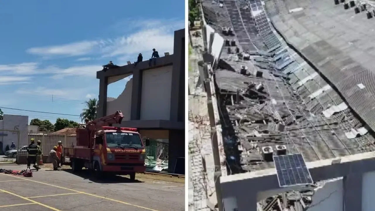 Desabamento de Teto em Igreja Evangélica em Goiânia