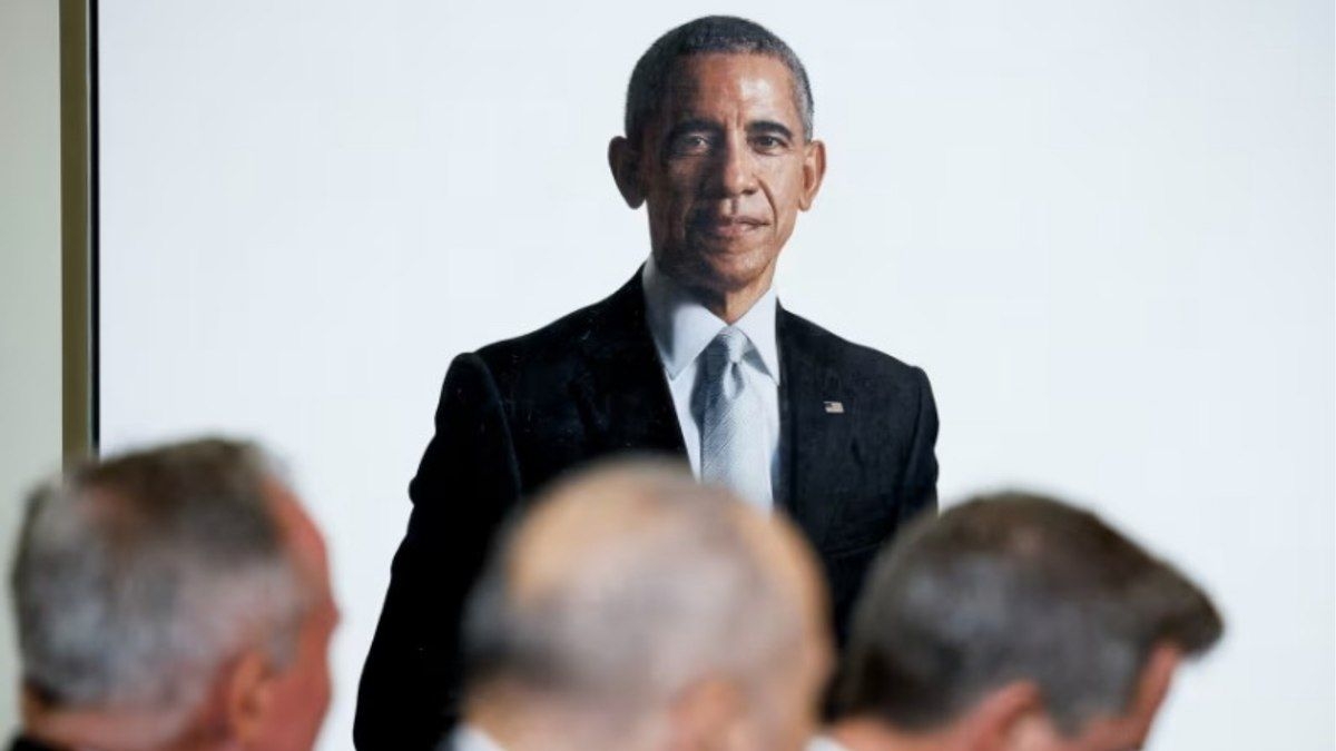 Trump realoca retrato de Obama na Casa Branca