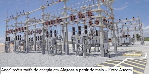 Em Alagoas conta de energia elétrica cairá entre 6,7 a 6,9% a partir de maio
