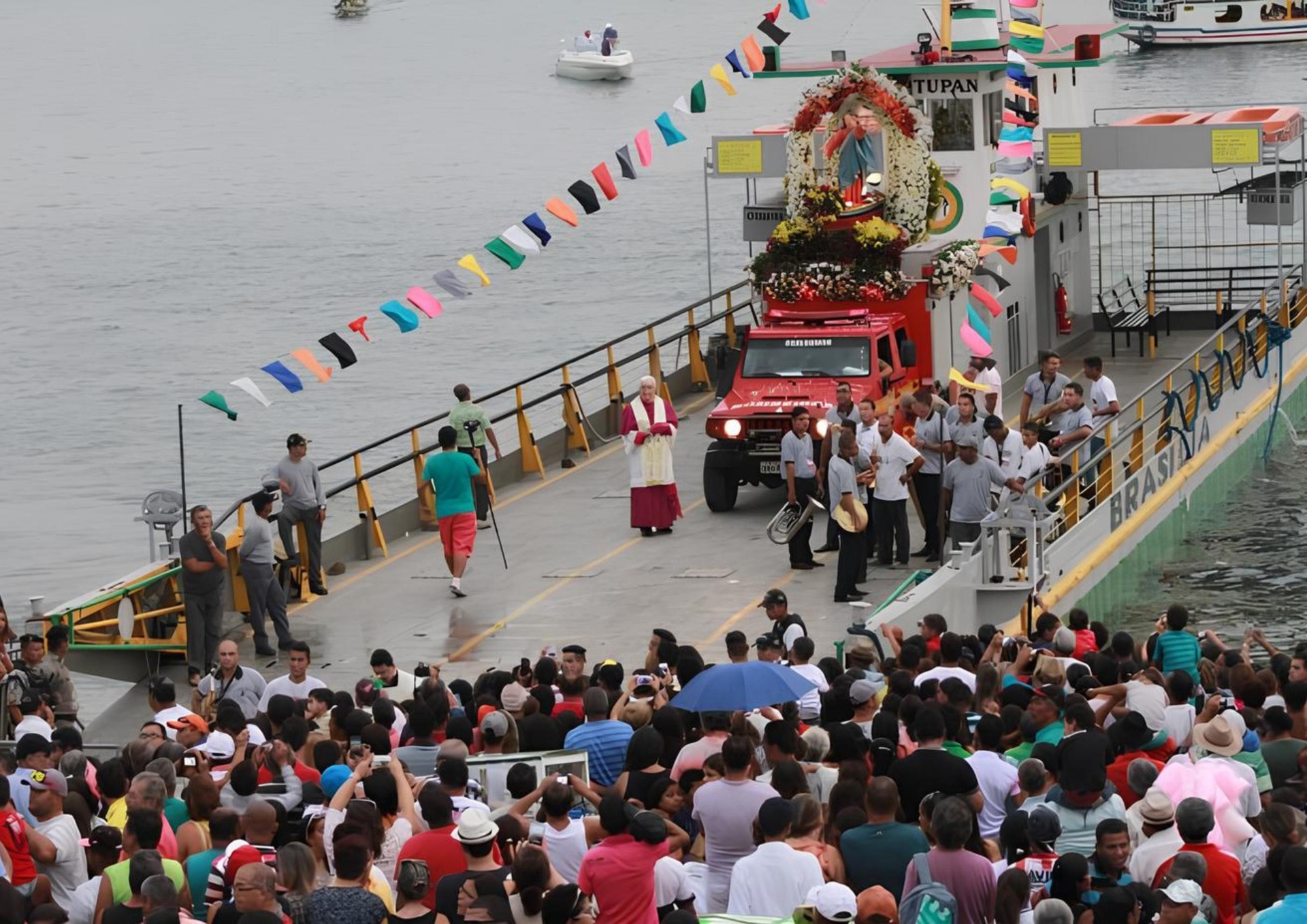 Atuação planejada do Corpo de Bombeiros garante segurança na festa de Bom Jesus dos Navegantes