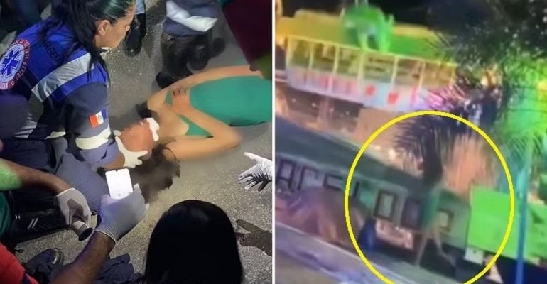 Parque onde jovem caiu de brinquedo não tinha alvará, diz Corpo de Bombeiros