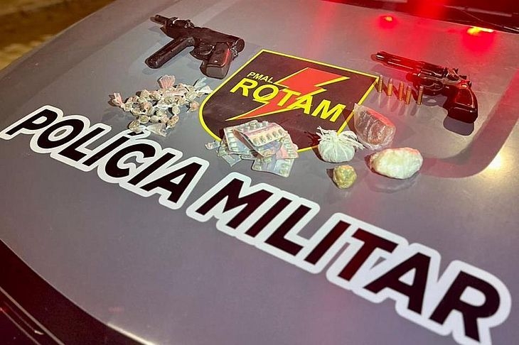 Seis armas de fogo, munições e drogas são apreendidas pela PM em Maceió e Arapiraca