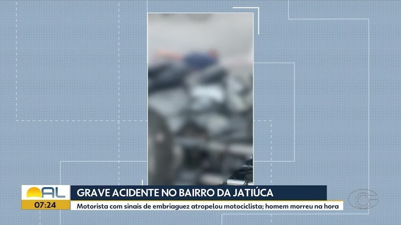 Motorista preso após acidente que matou motociclista em Maceió
