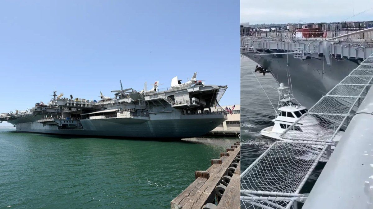 Barco colide com navio-museu nos EUA causam danos altos