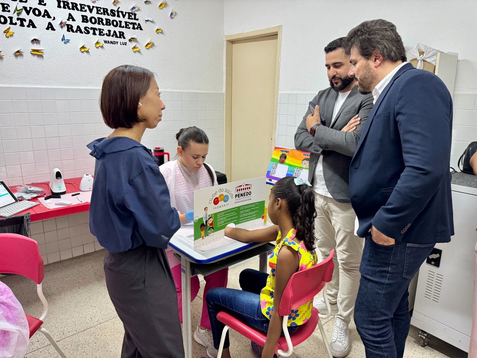 Penedo recebe visita de representantes japoneses do Clube da Saúde Infantil