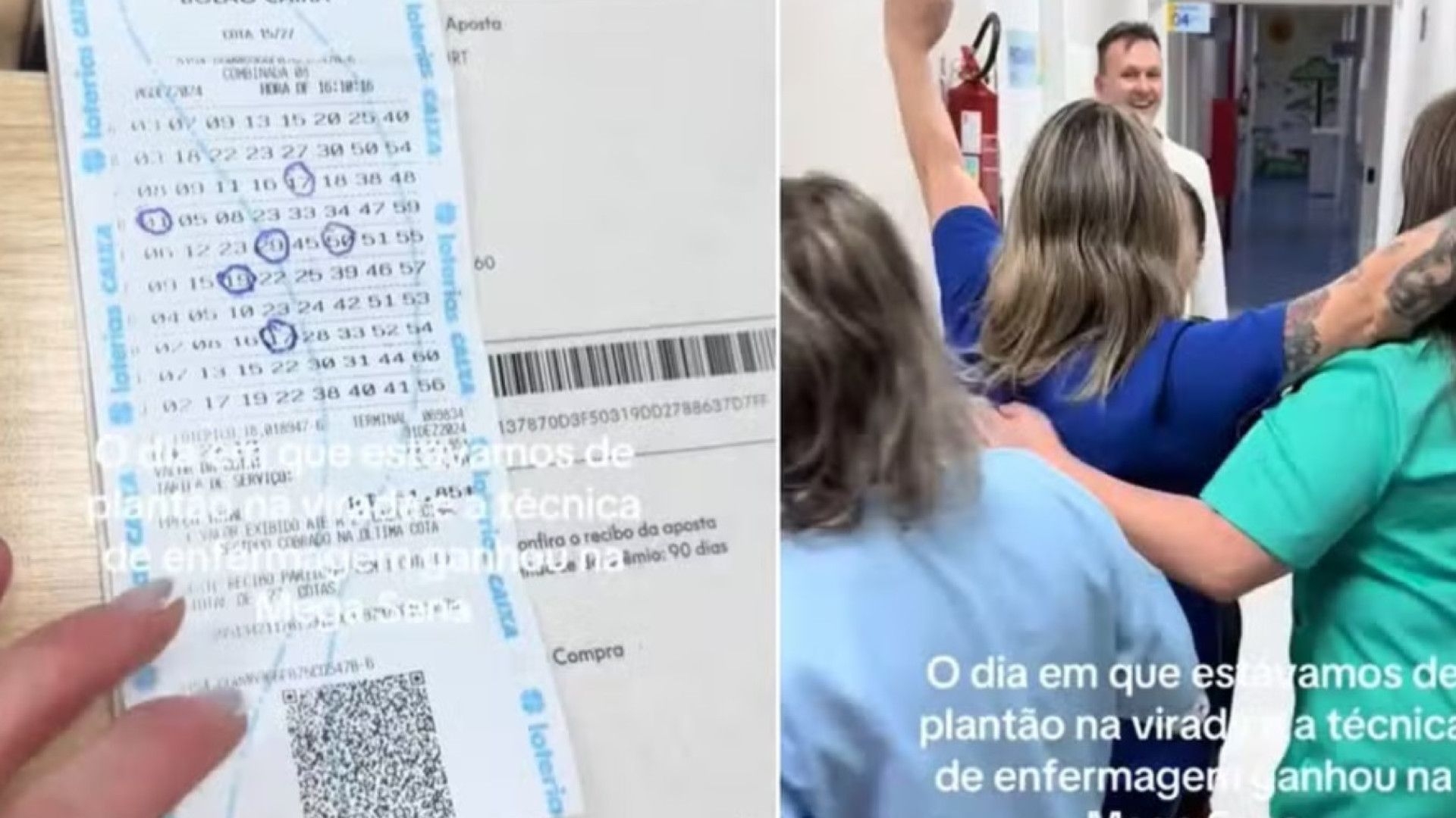 Técnica de enfermagem confunde resultado e comemora "ganho" na Mega