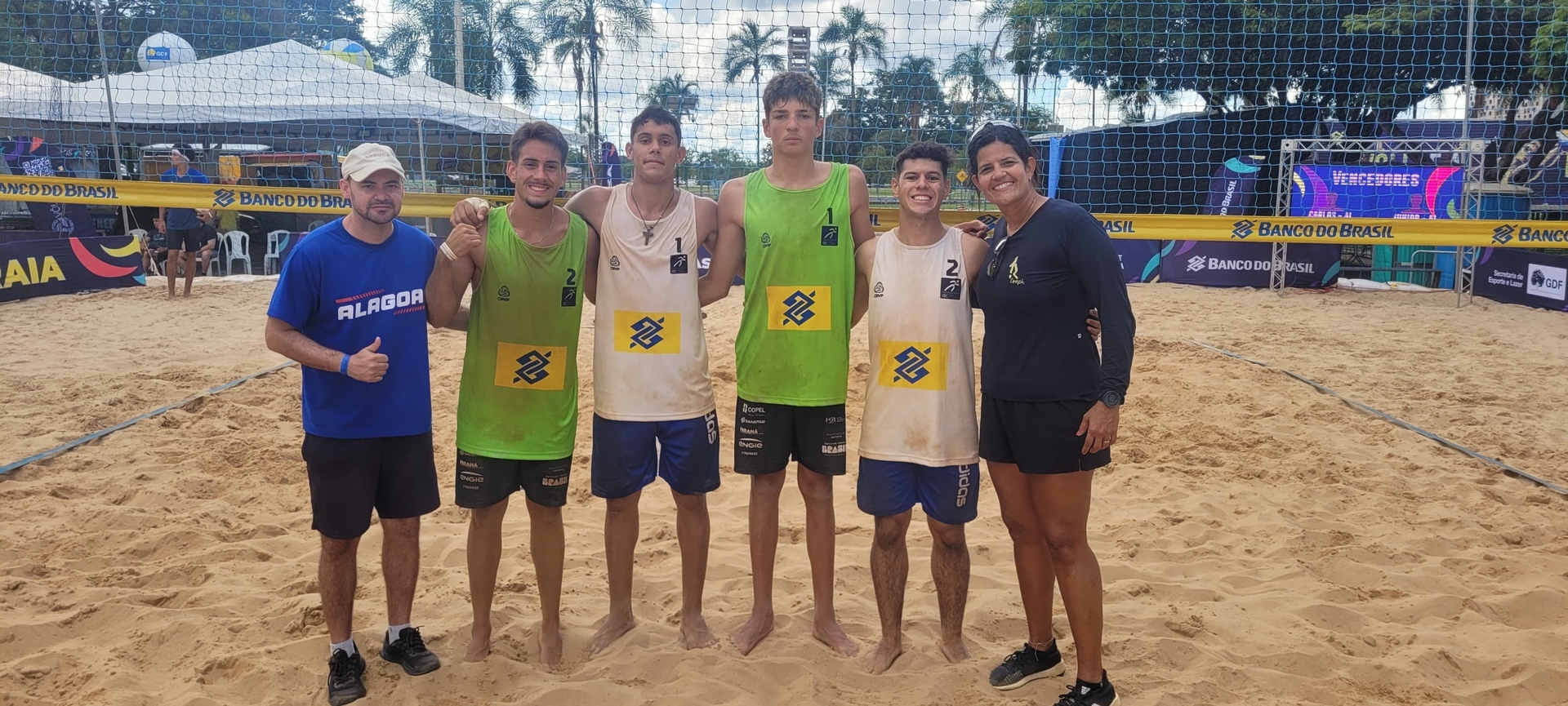 Dupla alagoana garante Top 5 no Circuito Brasileiro Sub-19