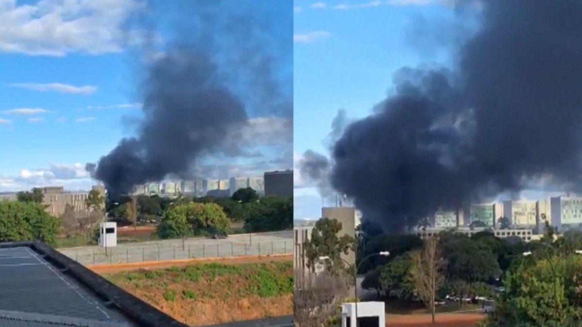 Incêndio em prédio anexo do Ministério da Educação