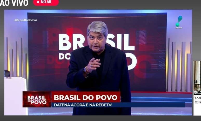 Datena Estreia Programa Brasil do Povo na RedeTV