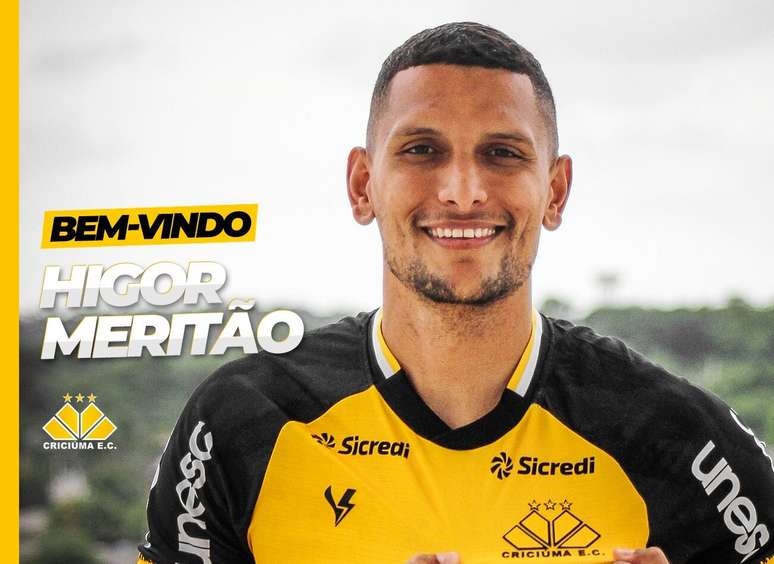 Criciúma anuncia a contratação do volante Higor Meritão por empréstimo