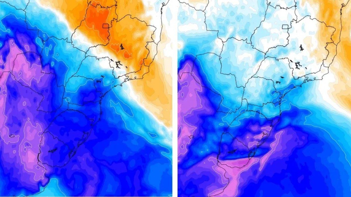 Brasil terá duas massas de ar frio em 10 dias
