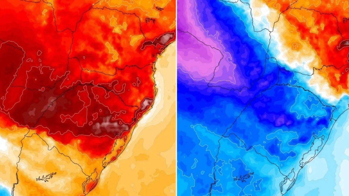 Massa de ar frio provoca queda de temperaturas no Brasil