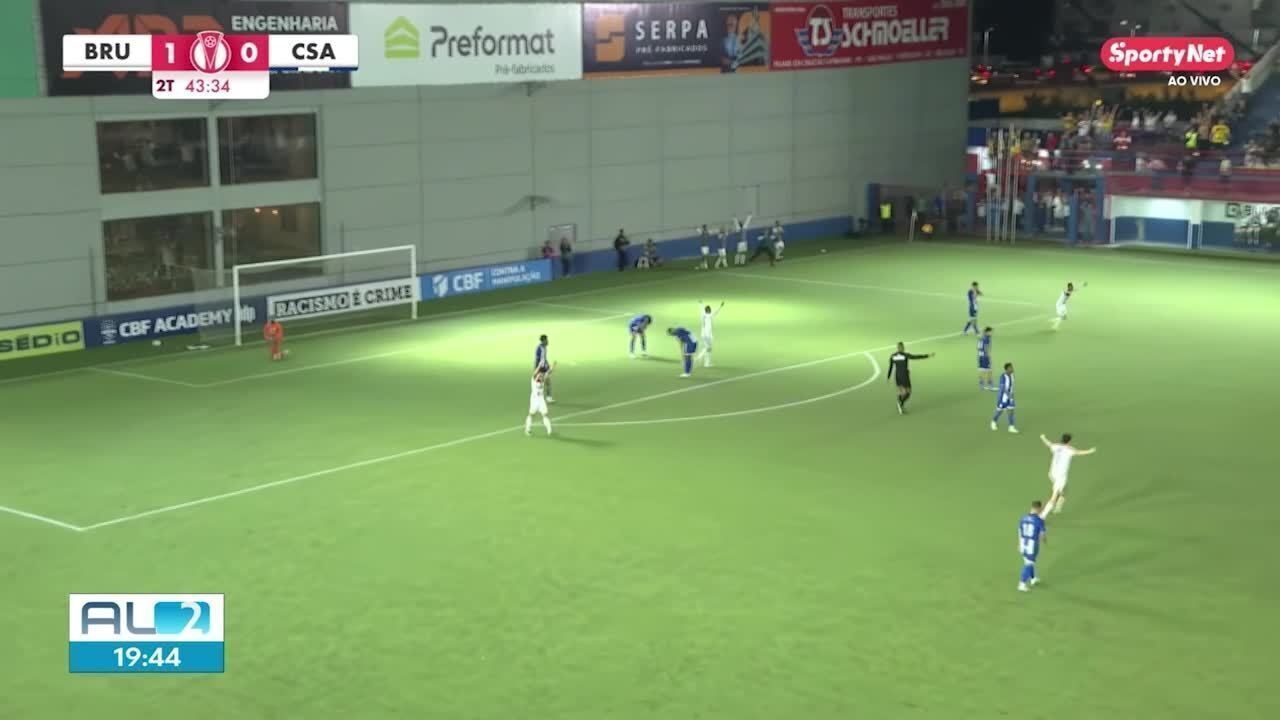 CSA rebaixado após derrota para o Brusque