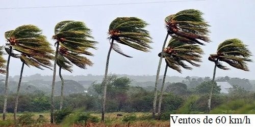 Alerta de Ventos Fortes em Alagoas para esta Quinta-feira, 06/11