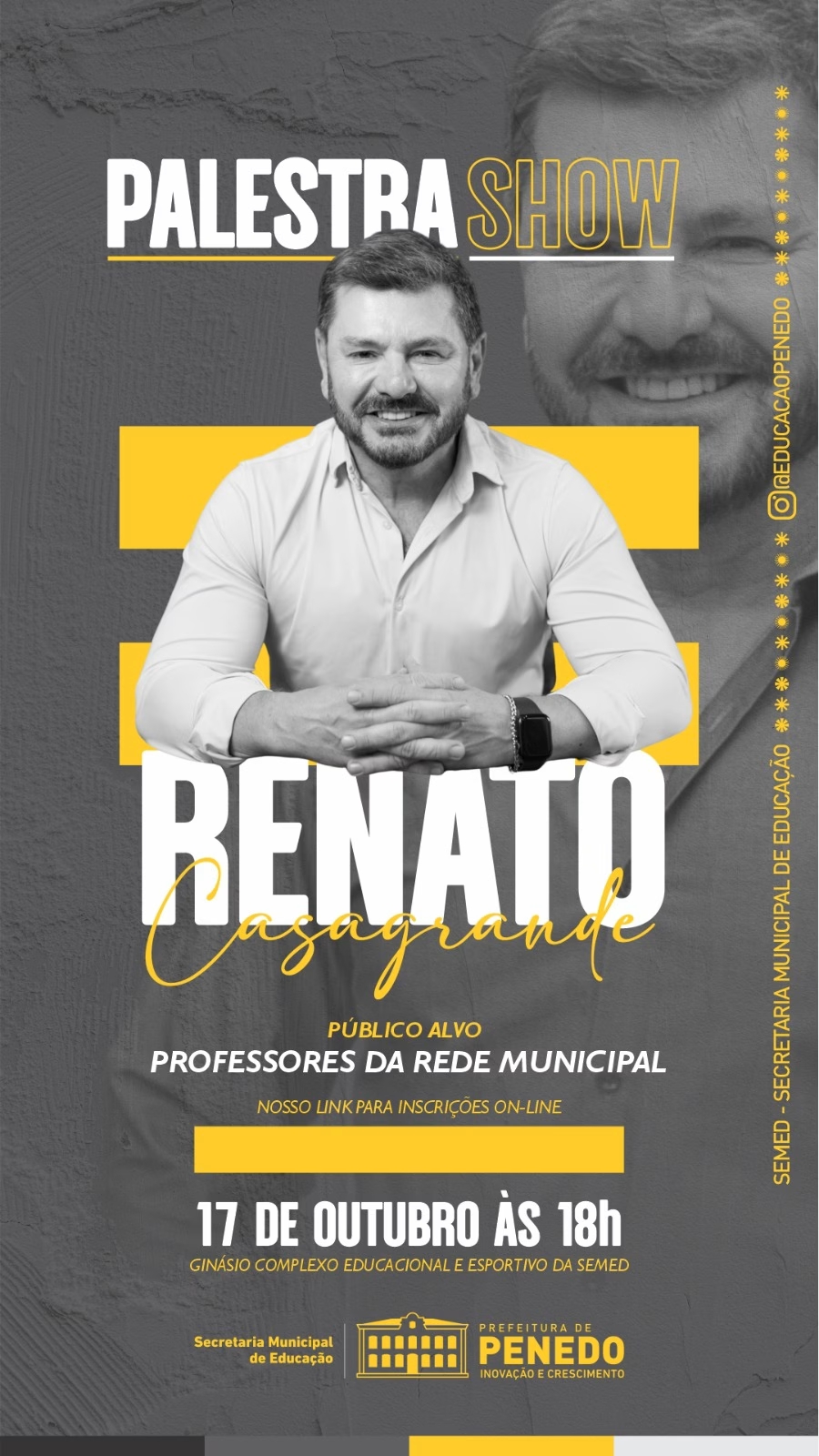 Semed Penedo celebra Dia Mundial do Professor com palestra