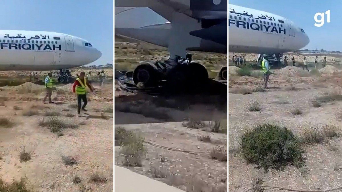 Avião da Afriqiyah Airways sai da pista na Líbia
