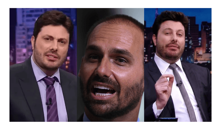 'Para de gastar nossa grana em festinha': Danilo Gentili DETONA Eduardo Bolsonaro após político ser barrado em posse de Trump