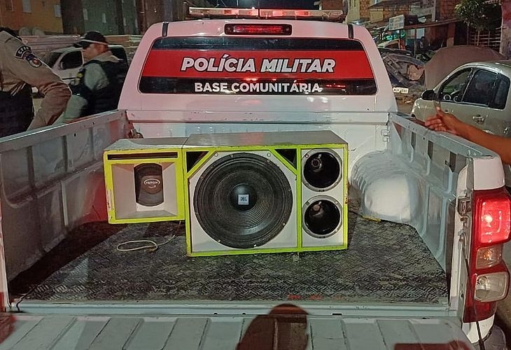Nove equipamentos sonoros são apreendidos no feriadão após denúncia de perturbação do sossego