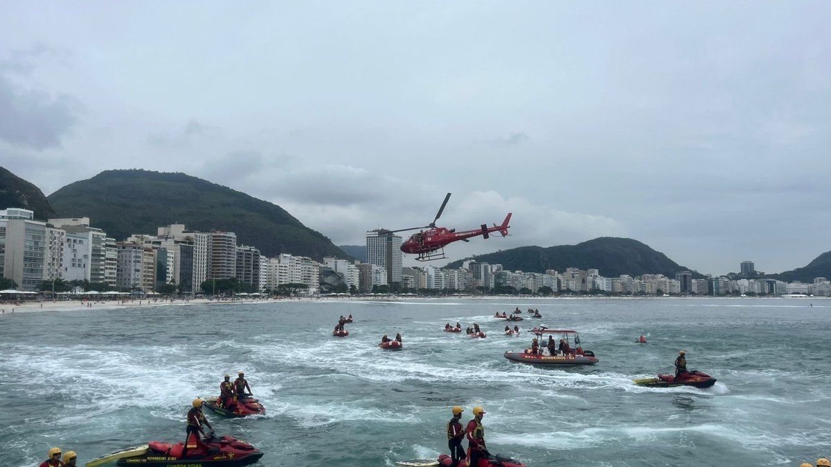 Adolescente desaparece no mar em Copacabana