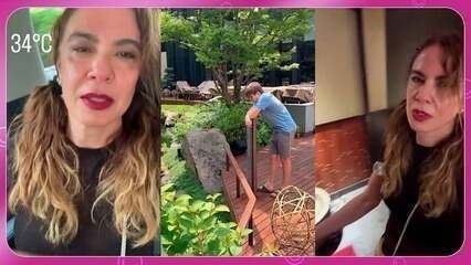 Luciana Gimenez e Filhos no Templo Tenryuji no Japão