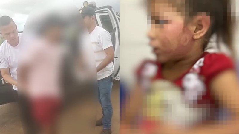 Pai preso por agredir filha de 6 anos com chinelada