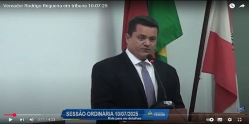 Iluminação da quadra do Tabuleiro e mérito do EJA são focos do vereador Rodrigo Regueira em tribuna