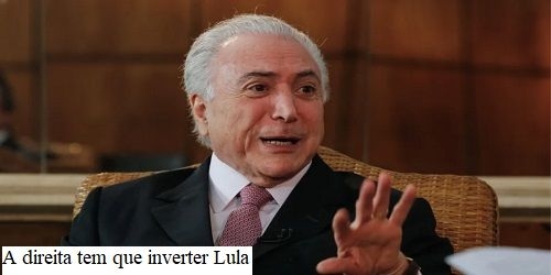 2026 pode sim ter a marca do Ex! Temer ligado diretamente à direita.