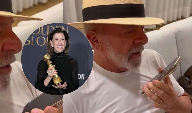 'Filhos de um Brasil que vale a pena': presidente Lula faz ligação emocionante para Fernanda Torres após vitória da atriz no Globo de Ouro