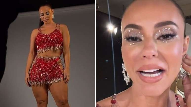 Paolla Oliveira posa pronta, lamenta ensaio cancelado da Grande Rio e diz: 'Alegria acumulada'