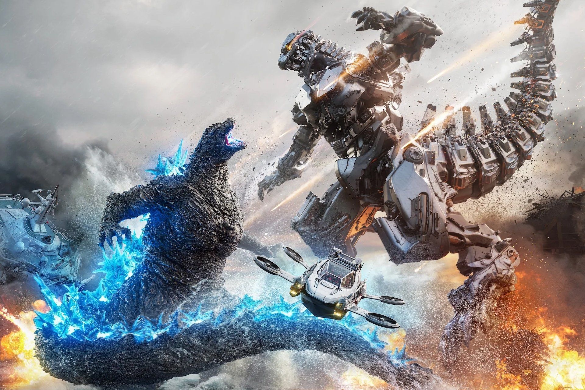 Atração Godzilla Ride de Takashi Yamazaki com Mechagodzilla