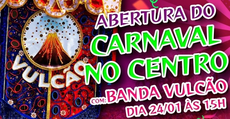 Banda Vulcão abre o carnaval no Centro de Maceió