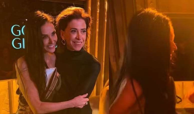 Pegou o 'zap'! Demi Moore revela ter número de Fernanda Torres sem autorização e brasileira tem a melhor reação. Veja