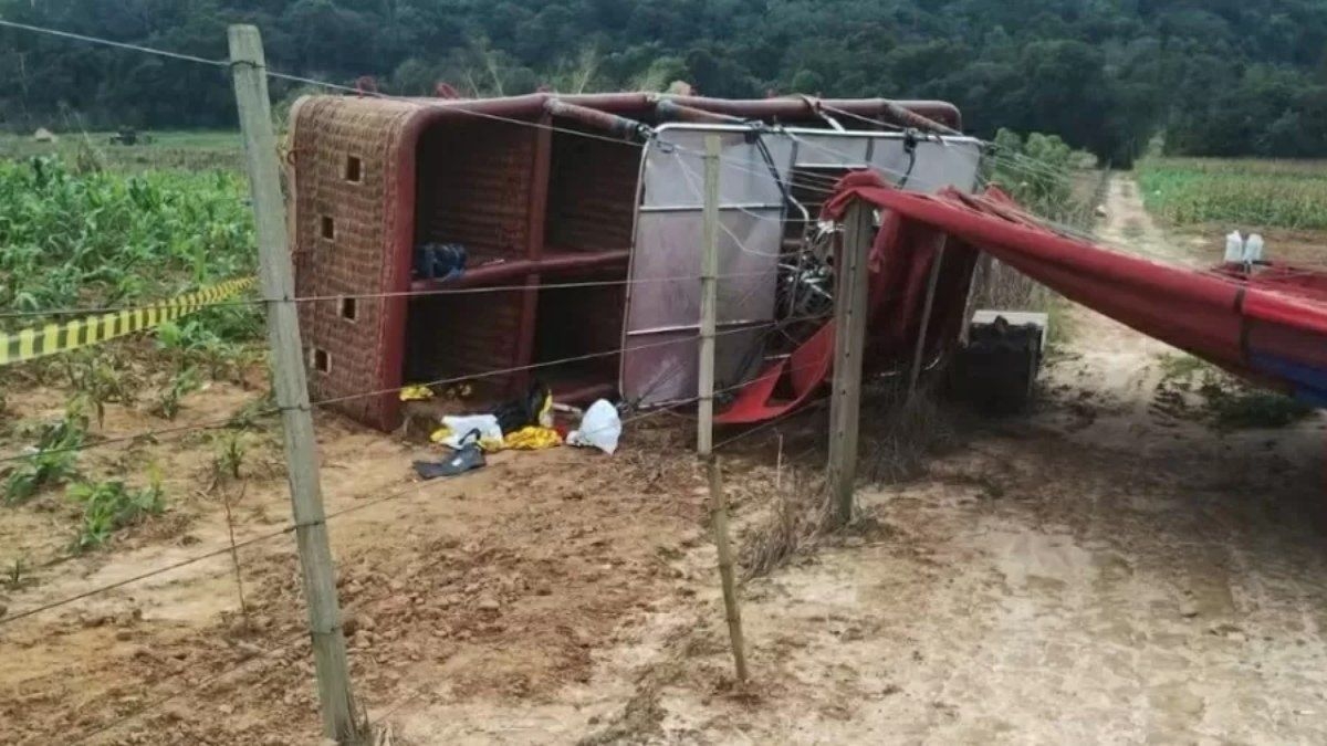 Queda de balão em SP deixa um morto e investigações em curso